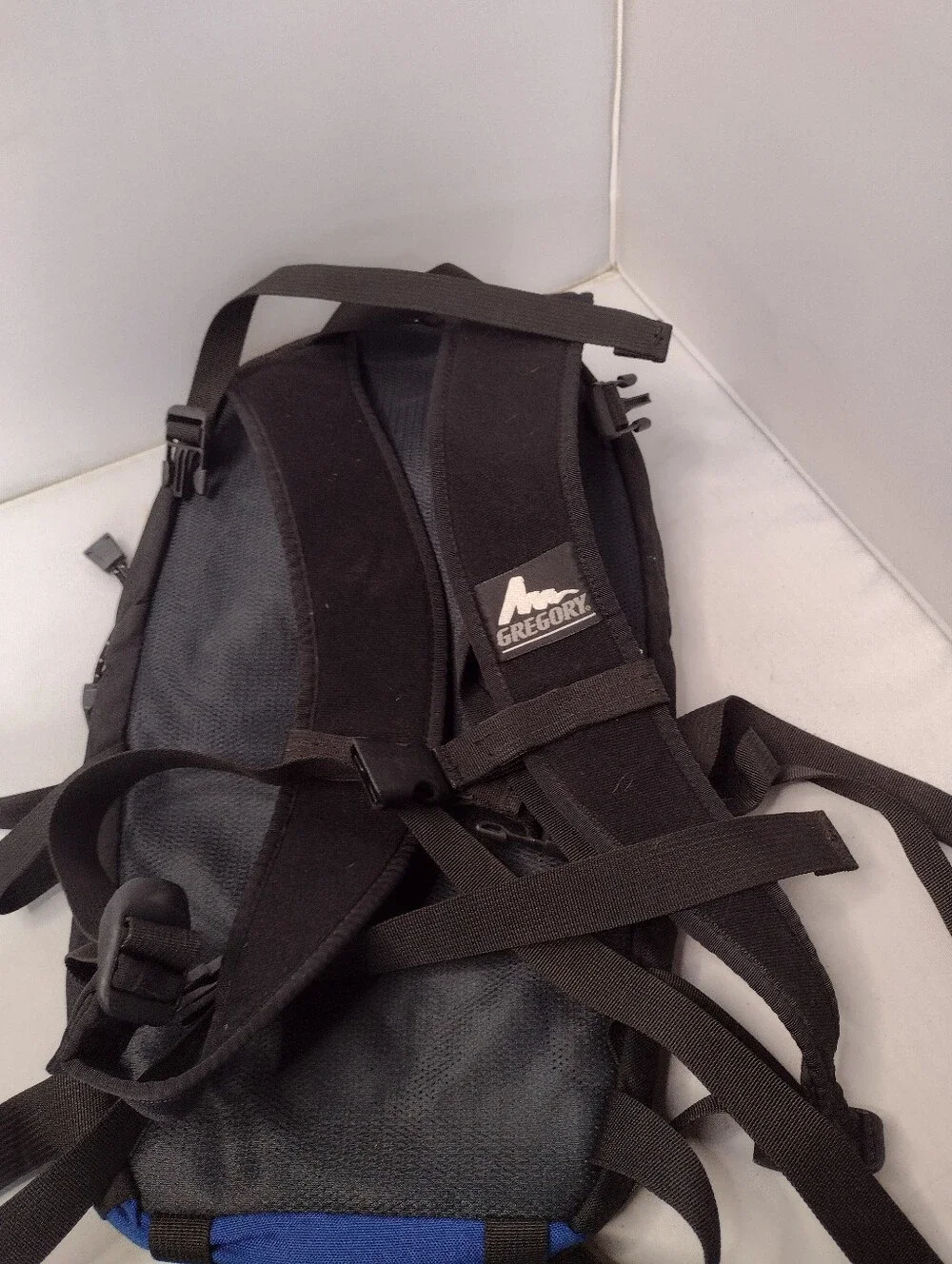 Vintage Gregory Mirage Daypack Hiking Backpack Blue Black Trail Outdoor P3